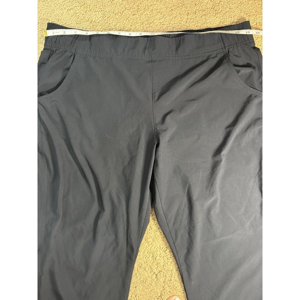 Eddie Bauer Traveler Ankle Pants Women XL Black Pockets Lightweight Relaxed Fit - Picture 4 of 8